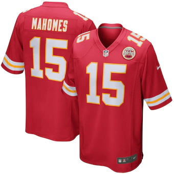 youth nike patrick mahomes red kansas city chiefs game jers